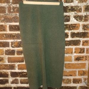 Free People Cashmere Blend Skyline Forest Green Dress Skirt L